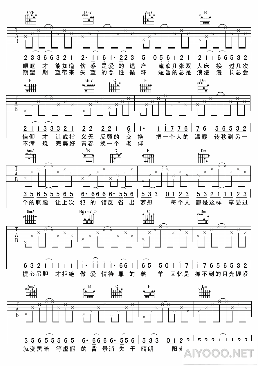 陈奕迅《爱情转移》吉他谱六线谱2.png