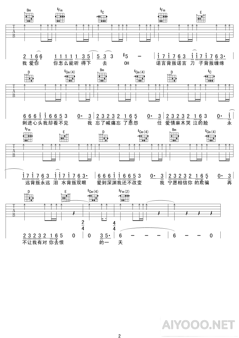 动力火车《背叛情歌》吉他谱六线谱2.png