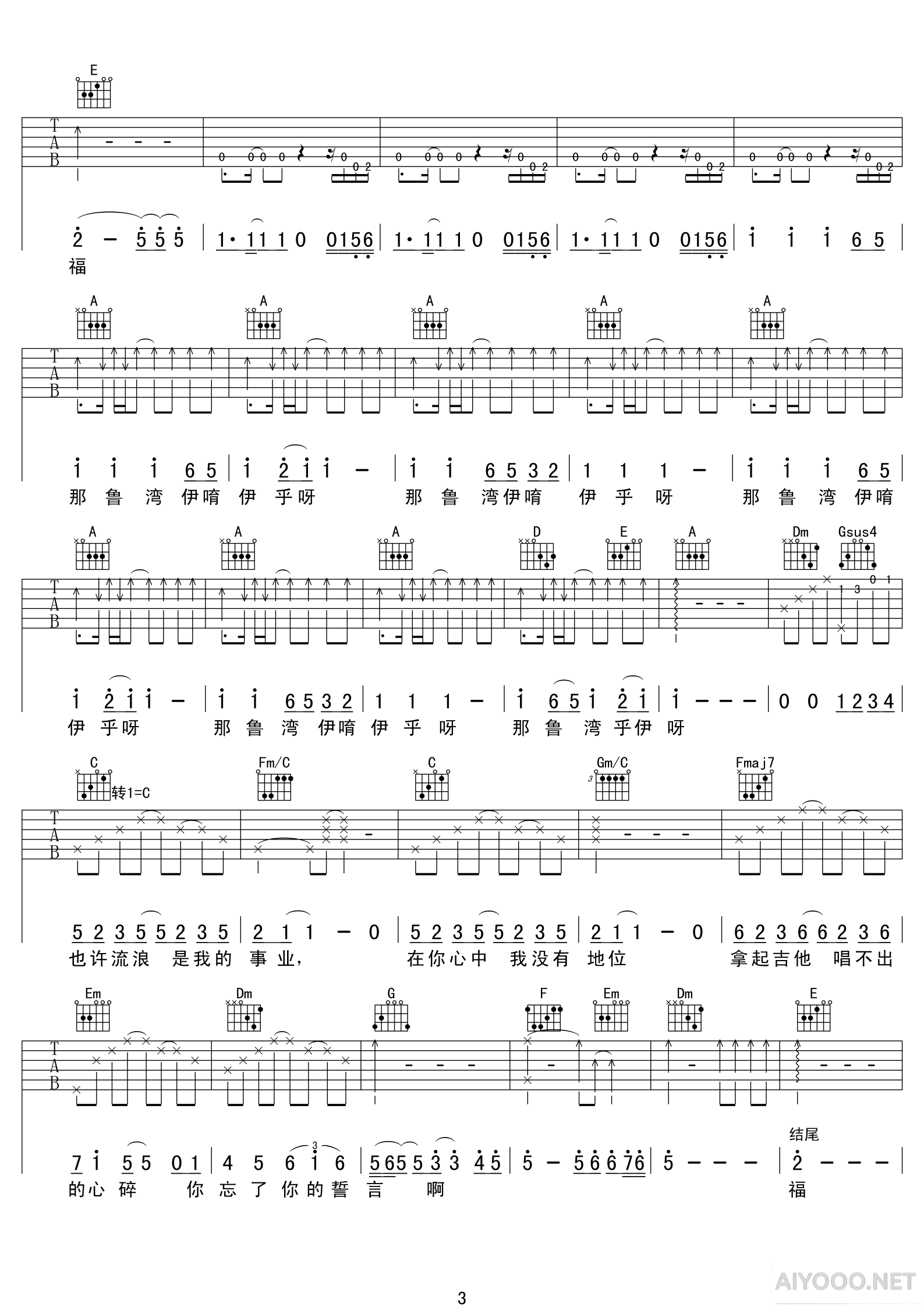 动力火车《除了爱你还能爱谁》吉他谱六线谱高清谱3.png